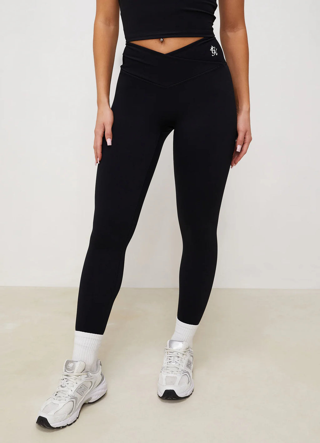 Gym King - 365 Wrap Over Legging - Black - uptowngirlhu