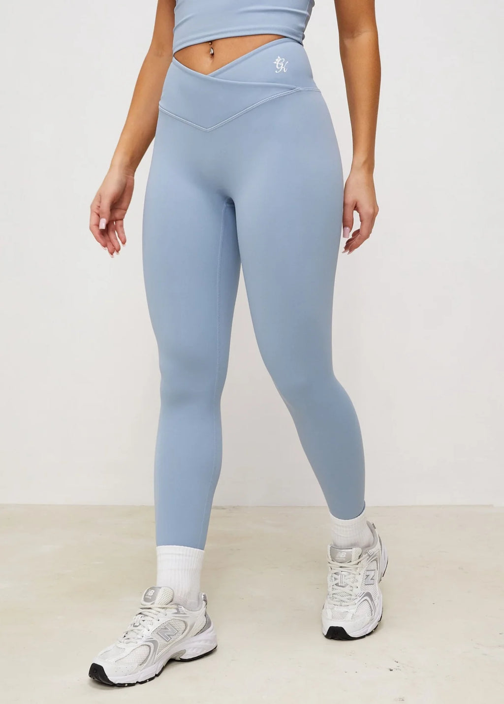 Gym King - 365 Wrap Over Legging - Powder Blue - uptowngirlhu