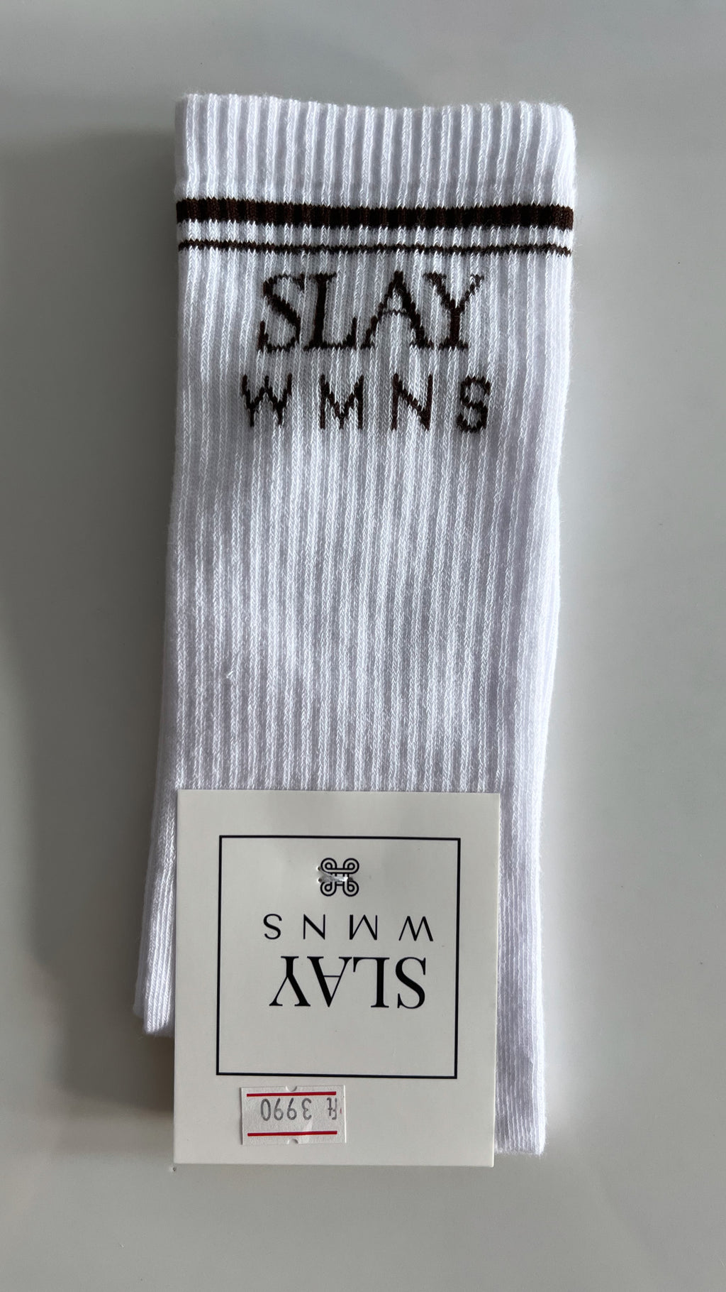 SLAY WMNS - Socks - White-Brown