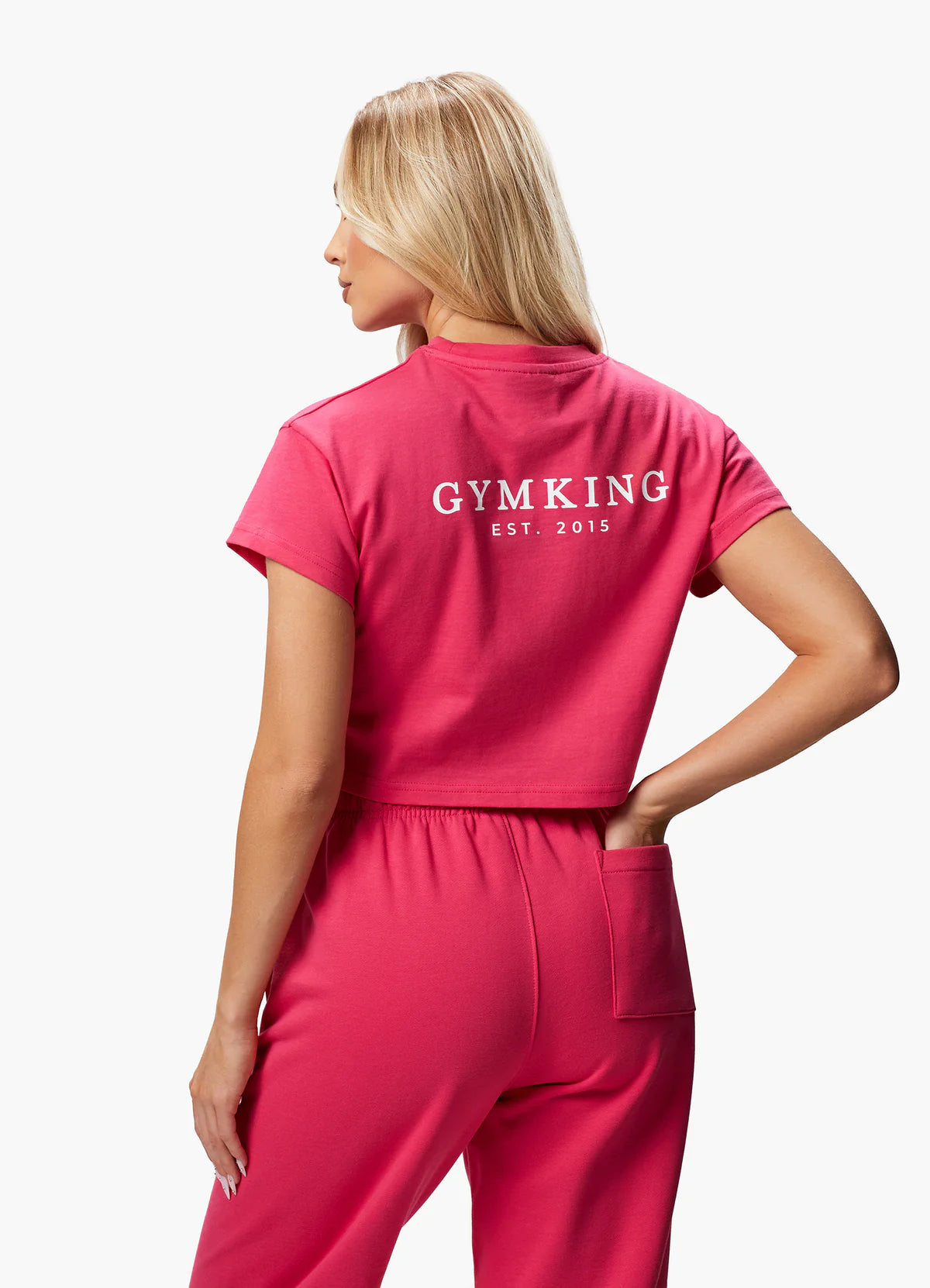 Gym King - Established Cap Sleeve Tee - Raspberry Burst - uptowngirlhu