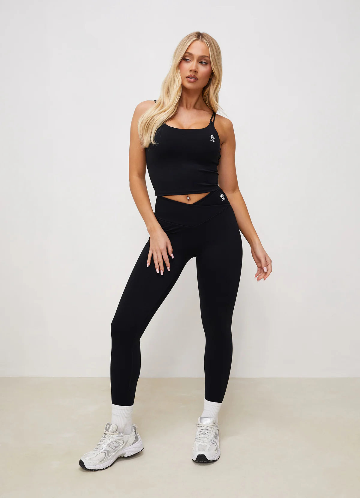 Gym King - 365 Wrap Over Legging - Black - uptowngirlhu