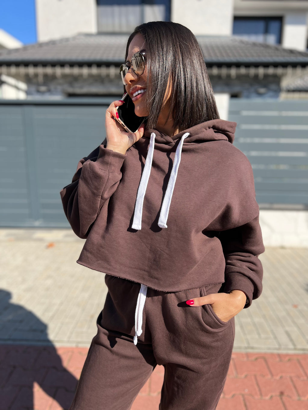 SLAY WMNS - Hoodie - Brown